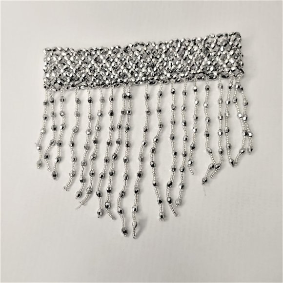 SilverTassel Choker Necklace & Arm Wrist Jewelry Accessory Halloween NEW - Picture 13 of 15